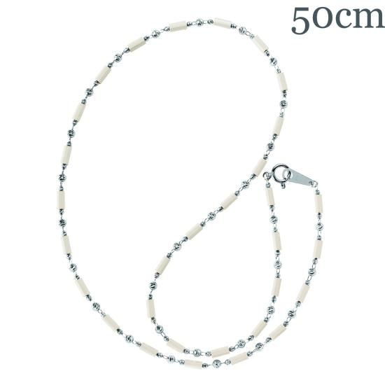 k18WGディモアネックレス50センチ