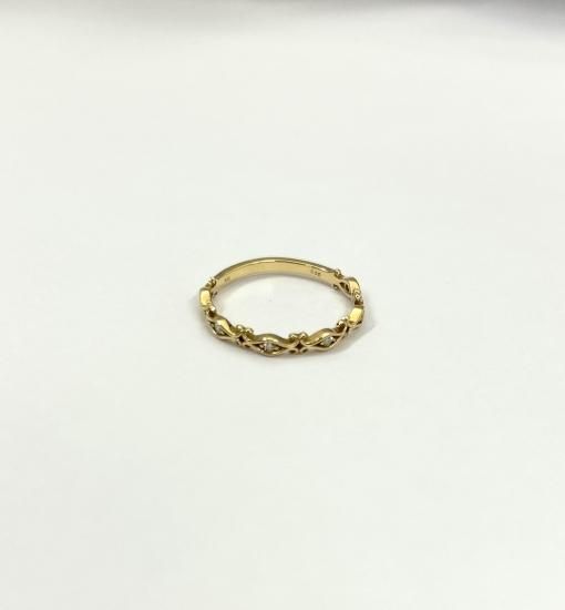 K18YG gorgeous diamond ring<br>