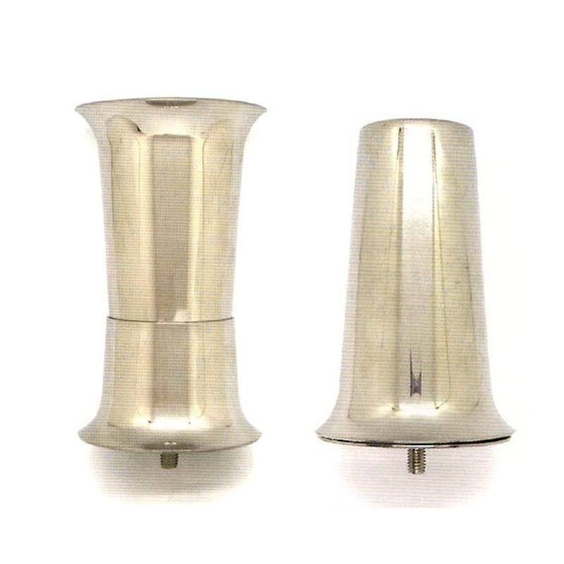 近江 楽美 ステンレス花立 収納型 脱着式花立 ステンレス製 - 石材工具