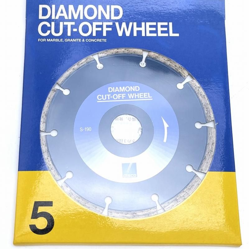 5インチ ダイヤソー 22mm穴 SEGMENT TX200 DISCO - 石材工具・墓所用品