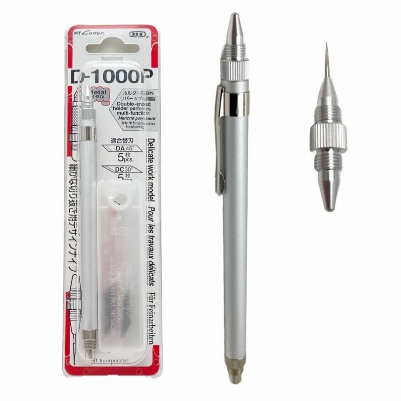 NTカッター デザインナイフ D-1000P (ゴム抜き用針付き) - 石材 NTカッター デザインナイフ D-1000P (ゴム抜き用針付き) - 石材