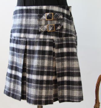ボックスプリーツスカート ジュニア 布と型紙のお店クルール