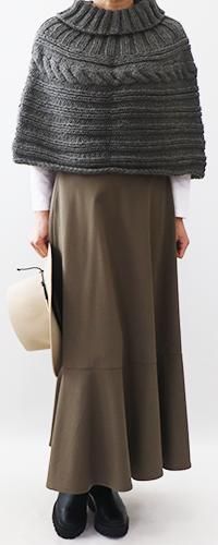 手編み製図 ウィンターケープ【019】 - 布と型紙のお店クルール