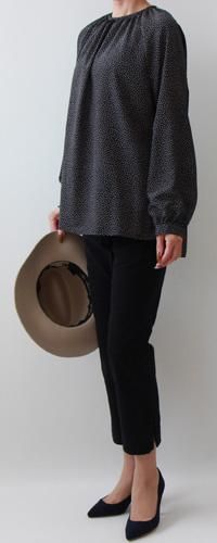 ラグランスリーブ2ネックブラウス 705 布と型紙のお店クルール ラグランスリーブ2ネックブラウス 705 布と型紙のお店クルール