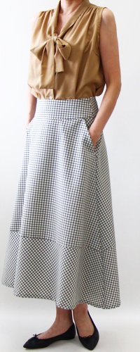 裾切り替えフレアスカート【707】 - 布と型紙のお店クルール