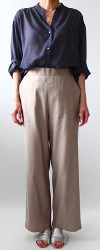 ウエストゴムワイドパンツ 763 布と型紙のお店クルール ウエストゴムワイドパンツ 763 布と型紙のお店クルール