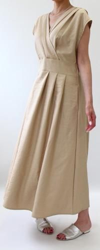キット カシュクール風ワンピース リネンライクチンツ 778 布と型紙のお店クルール キット カシュクール風ワンピース リネンライクチンツ 778 布と型紙のお店クルール