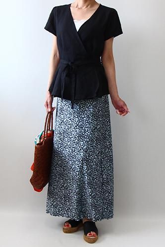 ラップブラウス【808】 - 布と型紙のお店クルール