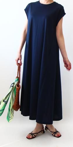 キャップスリーブパラソルワンピース 815 布と型紙のお店クルール