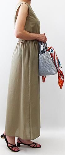 ノースリーブロングワンピース 0 布と型紙のお店クルール