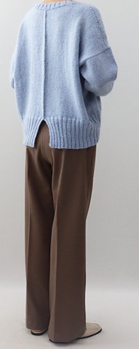 手編み製図　バックシームセーター【N51】