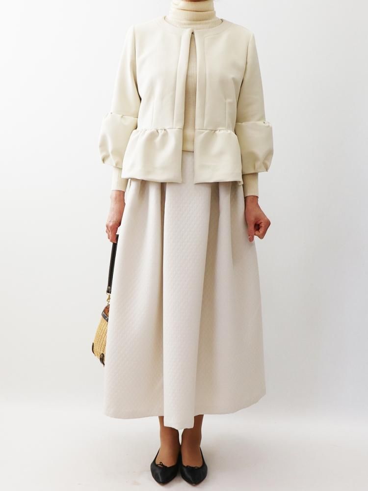 Ameri VINTAGE/ベージュ バルーンスリーブジャケット Ameri VINTAGE