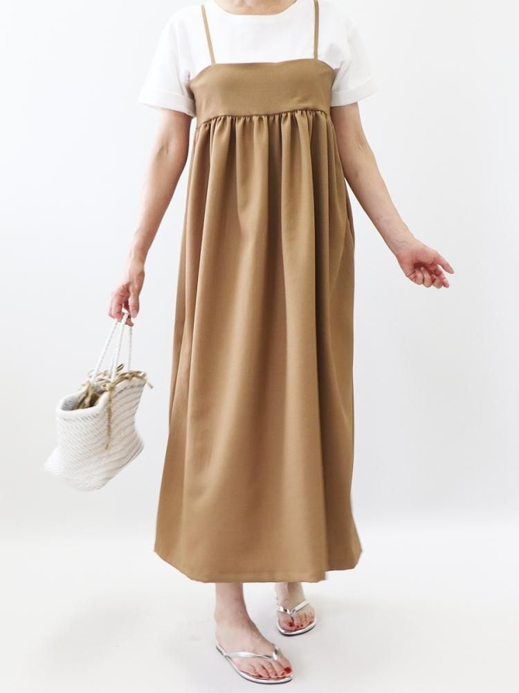 ベアトップキャミソールワンピース【872】 - 布と型紙のお店クルール