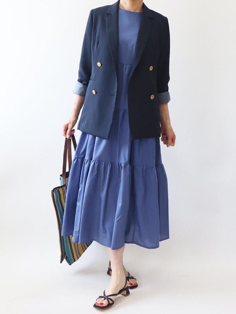 ノースリーブティアードワンピース【875】 - 布と型紙のお店クルール