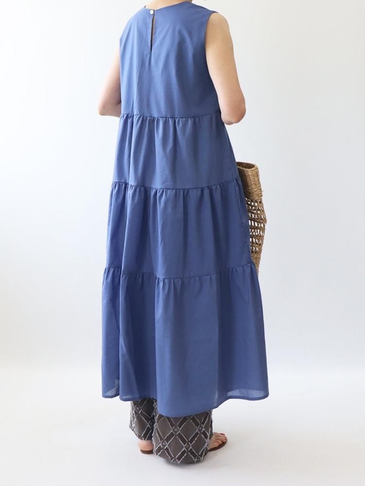 美品¥51,840タグ付き♡Rene ティアードワンピース(38 Ｌ) ノースリーブティアードワンピース【875】 - 布と型紙のお店クルール