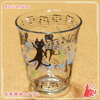 NEKO　にゃーご　グラス　音符　KO6515-01　ミュージックカラーショップ（旧ミュージックアミューズ）