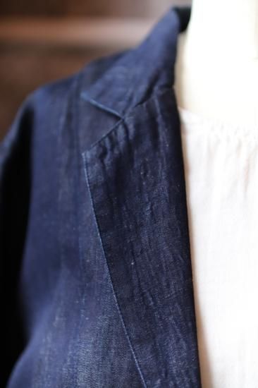 ロングコート リネンデニム - TAKASHIRO SENKO online shop