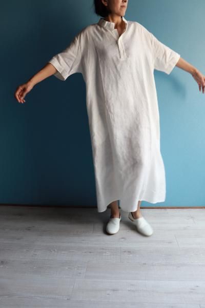 高城染工　blue in green ギャザーパフブラウス new arrival - TAKASHIRO SENKO online shop
