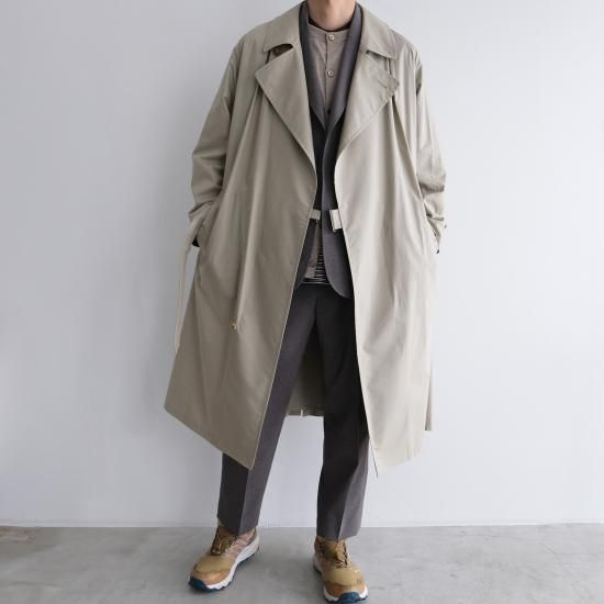 CIOTA『SUVIN COTTON TYPEWRITER TIELOCKEN COAT』残り１点 - STACKSTORE