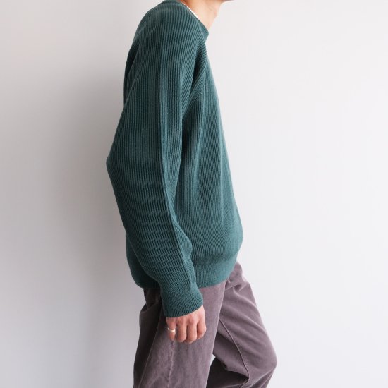 EVCON『SHETLAND WOOL LOW GAGE CREW NECK KNIT』30%OFF - STACKSTORE