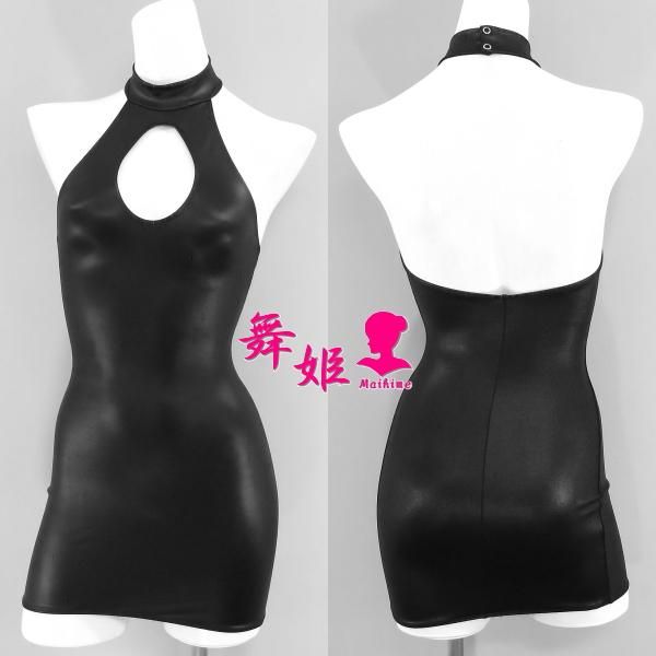 入荷中 339_穴ホルターミニ丈ワンピ(艶光沢生地) - 舞姫ストア その他