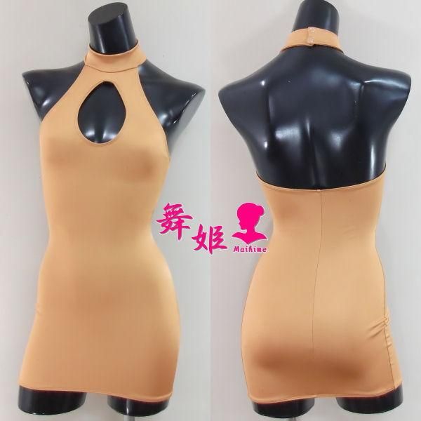 最終値下げ 339_穴ホルターミニ丈ワンピ(光沢生地) 舞姫ストア - レースクイーン