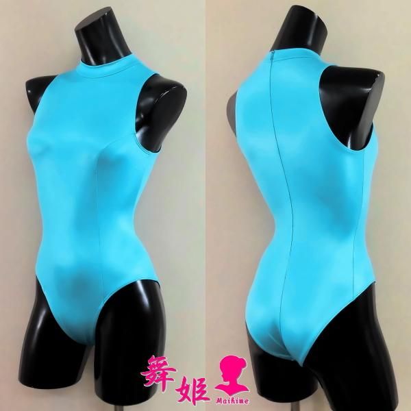 完璧 470_スリーブレス型PLハイレグ(艶光沢生地) - 舞姫ストア レオタード