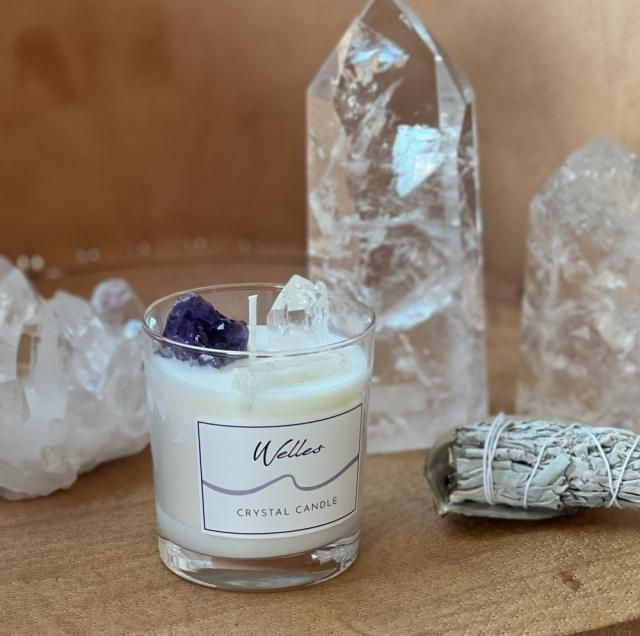 AMETHYST & CRYSTAL CANDLE（アメジストキャンドル） HIROE STYLE LAB / CERAPLE + Welles