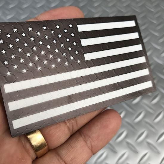米軍放出品 IR フラッグパッチ/スタンダードタイプ ベルクロ 未