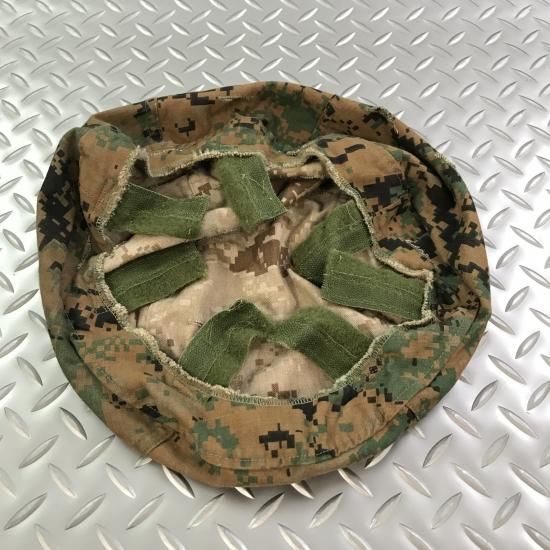 米海兵隊 マーパットリバーシブルカバー LWHヘルメット等 ≪USMC≫ マーパット迷彩 LWH用 ヘルメットカバー / M・L Size