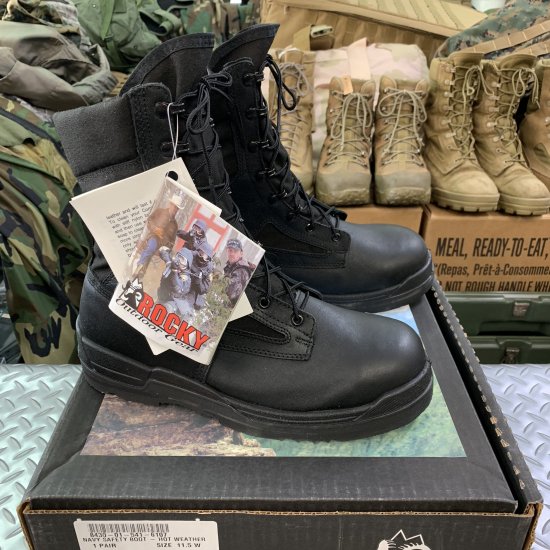 米軍放出品 ROCKY NAVY/SAFETY BOOT タクティカルブーツ 29.5センチ・ワイド 新品 - Ｓ＆Ｃミリタリーストア