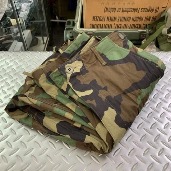 米軍放出 Woodland/BDU カモフラージュパンツ M-R 新品/ノンリップ ...