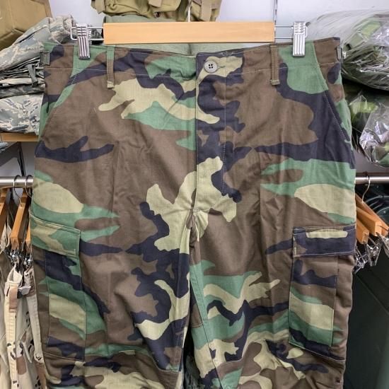 米軍放出 Woodland/BDU カモフラージュパンツ M-R 新品/ノンリップ