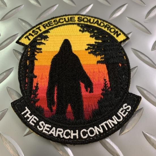 米軍放出品 USAF/71st SQR ビッグフット ベルクロワッペン 未