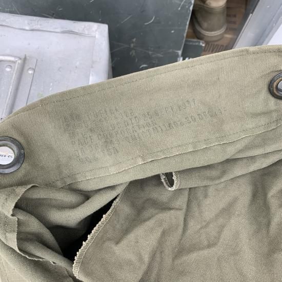 【超希少：ペイント】50'sシングルダッフルバッグ　アメリカ軍　放出品 米軍放出品 1957年製 コットン/ダッフルバッグ - S＆C