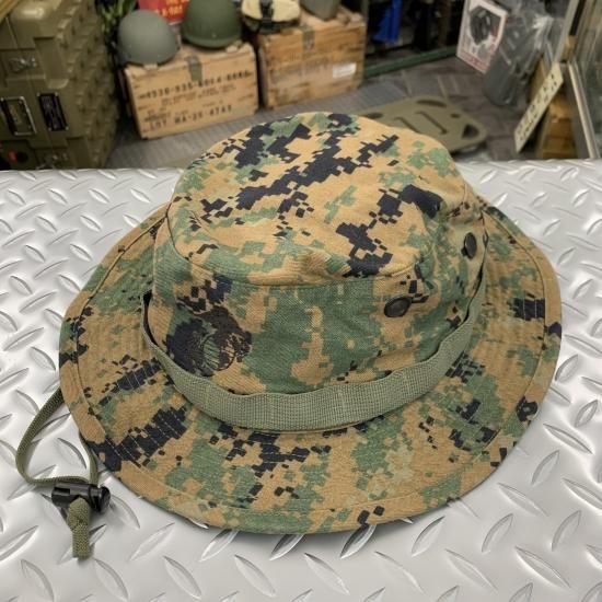 米軍実物 USMC/MARPAT ウッドランド ブーニーハット LARGE