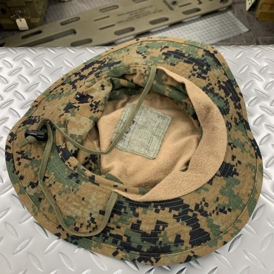 米軍実物 USMC/MARPAT ウッドランド ブーニーハット LARGE