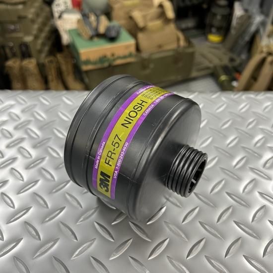 米軍実物 3M FR-57/NIOSH HighEfficiencyCartridge ガスマスク