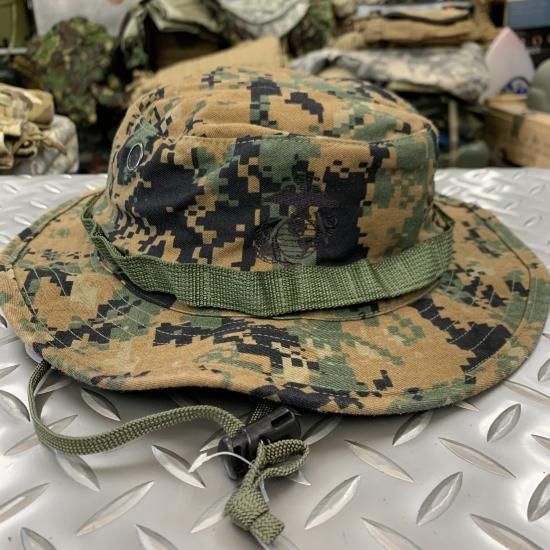 公式サイト - ハイブランドの新作が続々登場 米軍実物 USMC/MARPAT ウッドランド ブーニーハット MEDIUM 個人装備