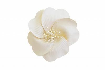 ブローチ 花 ホワイト こおっ ブローチ 花 ホワイト こおっ