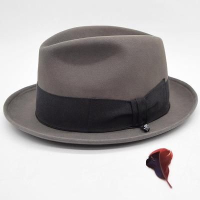 ノックス KNOX 中折れハット グレー 兎毛 メンズ 父の日 ギフト