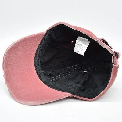 Adidas アディダス キャップ ピンク 帽子 メンズ 紳士 レディース 婦人 男女兼用 ベロア 吸湿速乾 スポーティー カジュアル ネット通販 秋冬 ギンザ カクテルハット