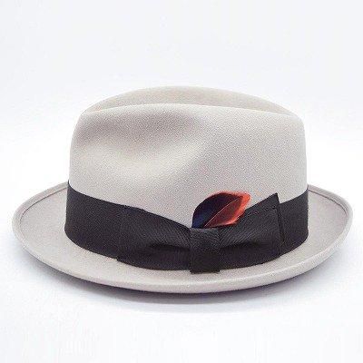 新品未使用】【HALLMARK KNOX】紳士用 中折れハット サイズ56 新品未使用】【HALLMARK KNOX】紳士用 中折れハット サイズ56