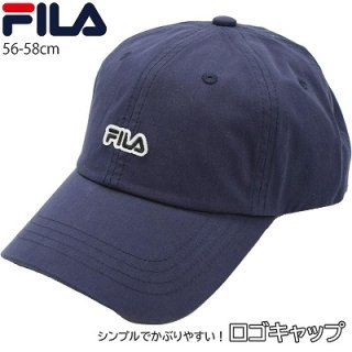 フィラ FILA ロゴキャップ ネイビー 紺 UV レディース メンズ 男女兼用 帽子 オールシーズン 125-313002