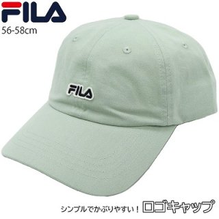 フィラ FILA ロゴキャップ ライトグリーン 緑 UV レディース メンズ 男女兼用 帽子 オールシーズン 125-313002