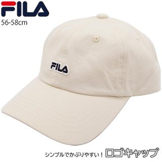 フィラ FILA ロゴキャップ ホワイト 白 UV レディース メンズ 男女兼用 帽子 オールシーズン 125-313002