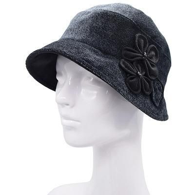 エリートシャポー elite chapeau クロッシェハット ブラック 黒