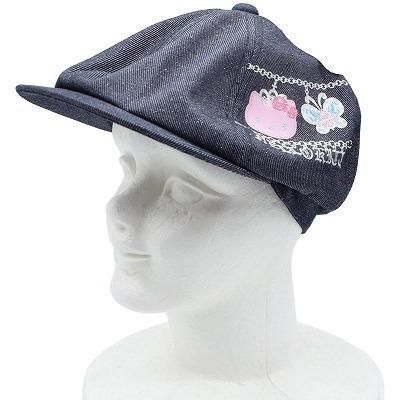 海外限定ハローキティ Hello Kitty tbh デニム蛇紋 帽子　② 海外限定ハローキティ Hello Kitty tbh デニム蛇紋 帽子 ②