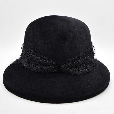 日本製 エリートシャポー レディース ベロアハット elite chapeau エリートシャポー elite chapeau ベロアハット ブラック 黒