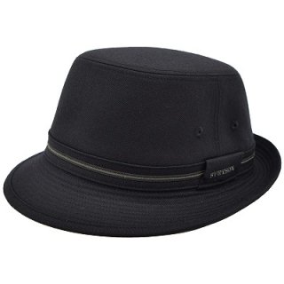 ステットソン STETSON ウールアルペンハット WOOL ALPEN HAT ブラック 黒 大きいサイズ メンズ 父の日 ギフト 紳士 帽子 秋冬 SE124